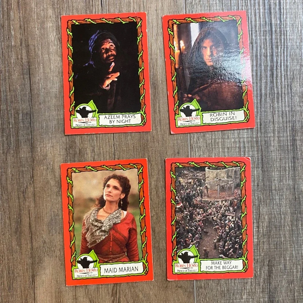 1991 Robin Hood Prince of Thieves Trading Cards Lot of 6 Morgan Creek Vtg 90s